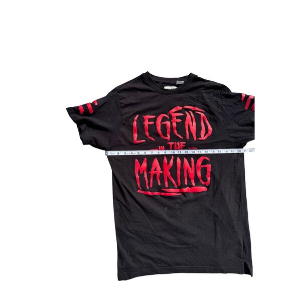 FWRD Denim Men’s T-Shirt & Shorts Black Red Graphic Print Set XL Cotton Casual P - Picture 5 of 12